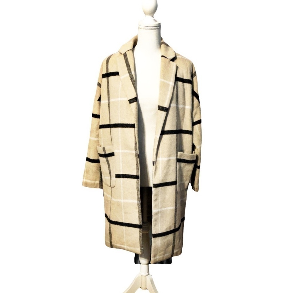 dRA LOS ANGELES Women's Sarah Plaid Coat Size XS